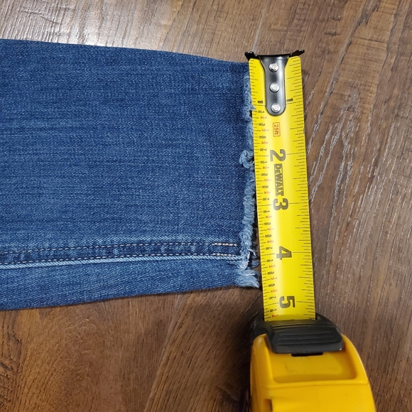 Lucky Brand Bridgette Skinny Size 6/28 Medium Wash Raw Hem High Rise - Picture 10 of 10